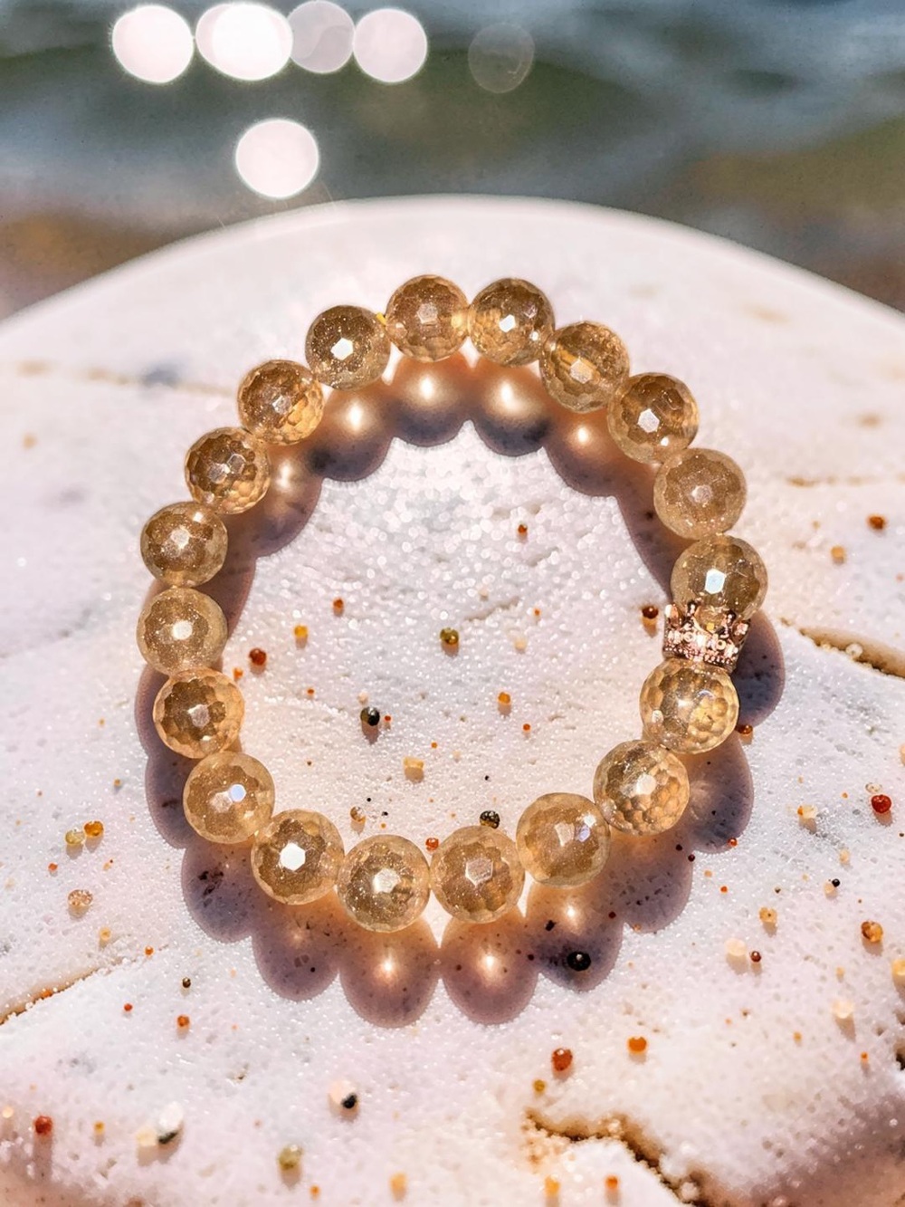 10mm Stunning 🤩 Champagne Quartz Bracelet